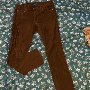 Corduroy slim fit pants
